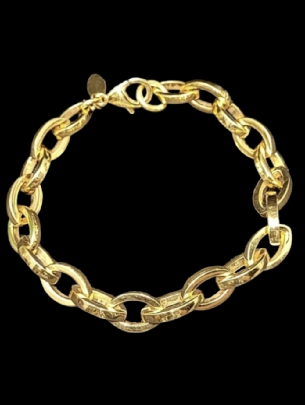 MEN'S / WOMEN'S  STANILESS STEEL BRONZE TONE OVAL LINK BRACELET